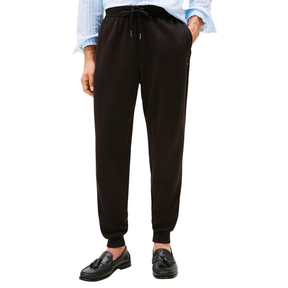 Tommy Hilfiger Black Cotton Joggers (Workout Pants) Tommy Hilfiger