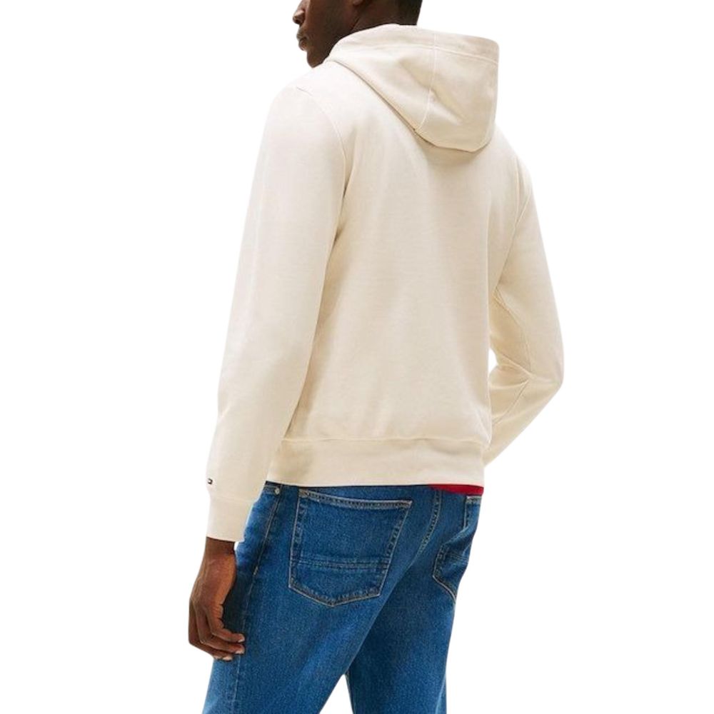 Tommy Hilfiger Beige Organic Cotton Hoodie Tommy Hilfiger