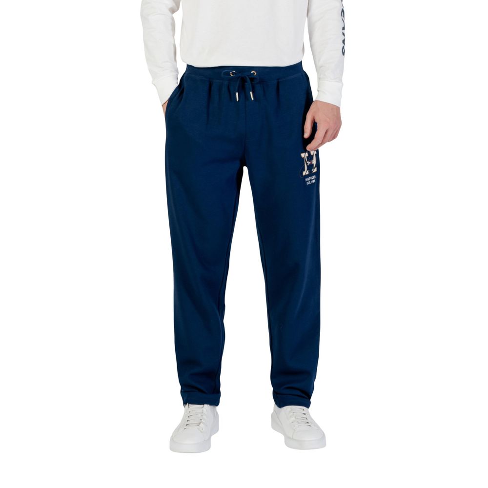 Tommy Hilfiger Blue Recycled Cotton Joggers (Workout Pants) Tommy Hilfiger