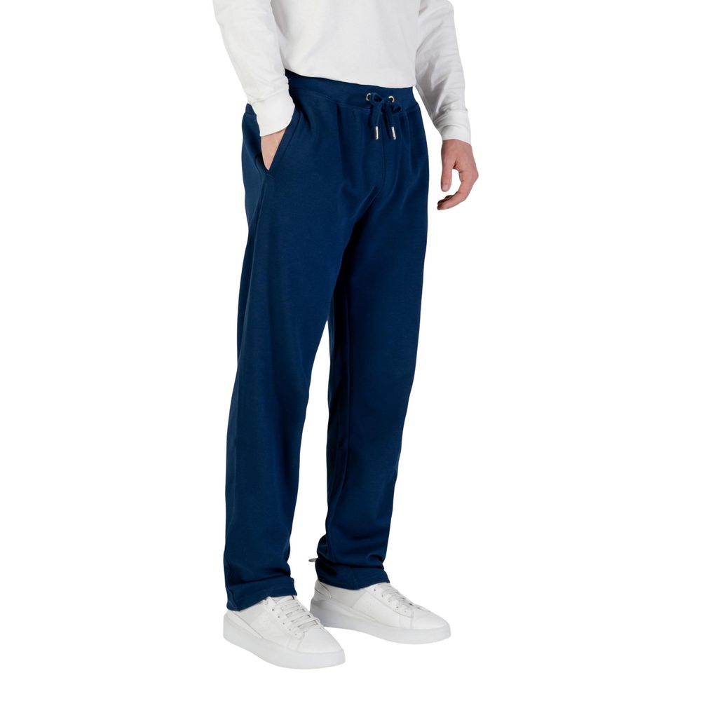 Tommy Hilfiger Blue Recycled Cotton Joggers (Workout Pants) Tommy Hilfiger