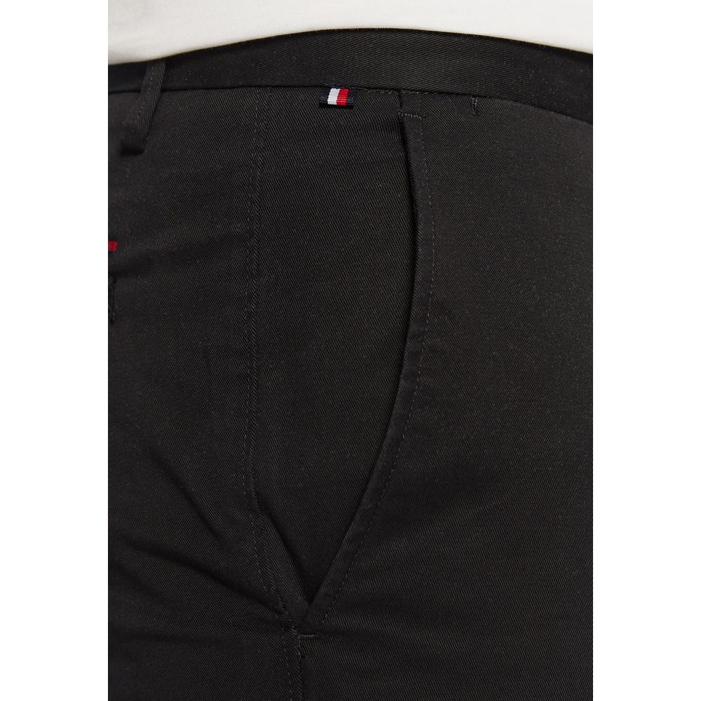 Tommy Hilfiger Black Recycled Cotton Skinny Pants Tommy Hilfiger