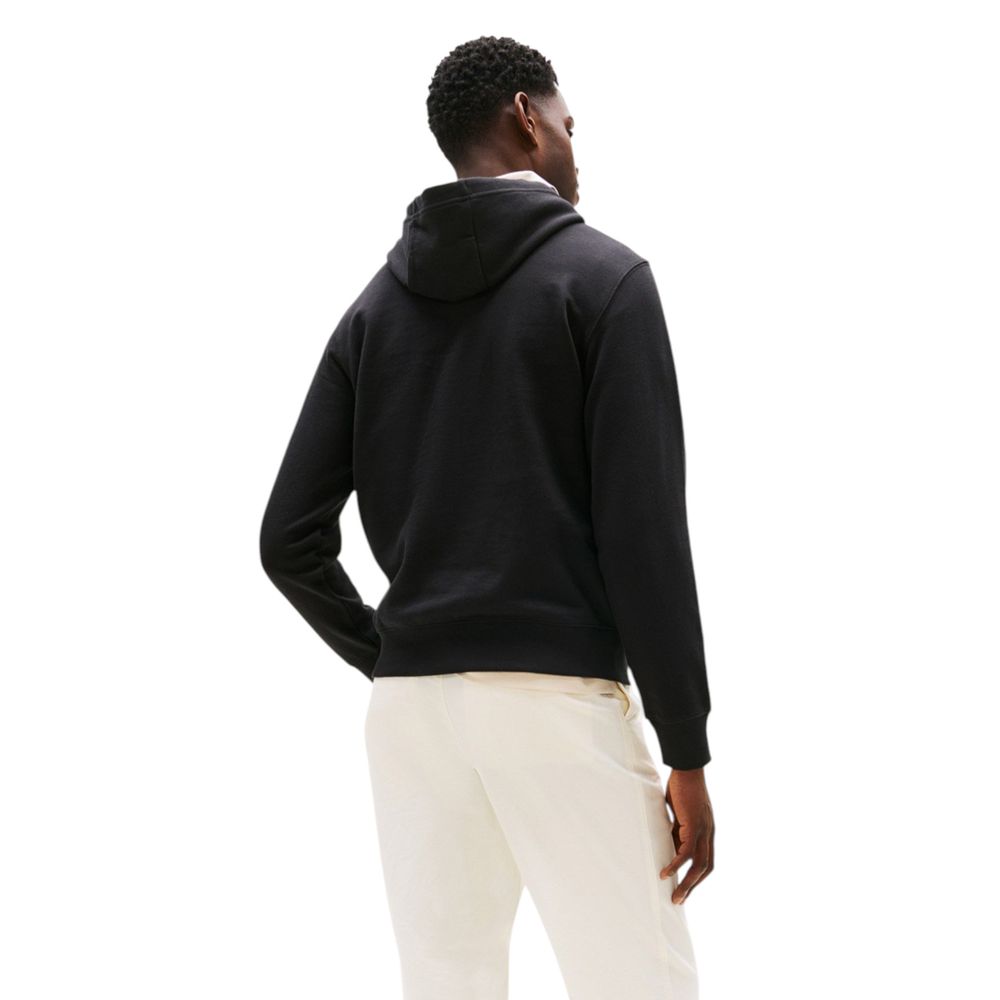 Tommy Hilfiger Black Recycled Cotton Hoodie Tommy Hilfiger
