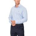 Tommy Hilfiger Blue Organic Cotton Dress Shirt Tommy Hilfiger
