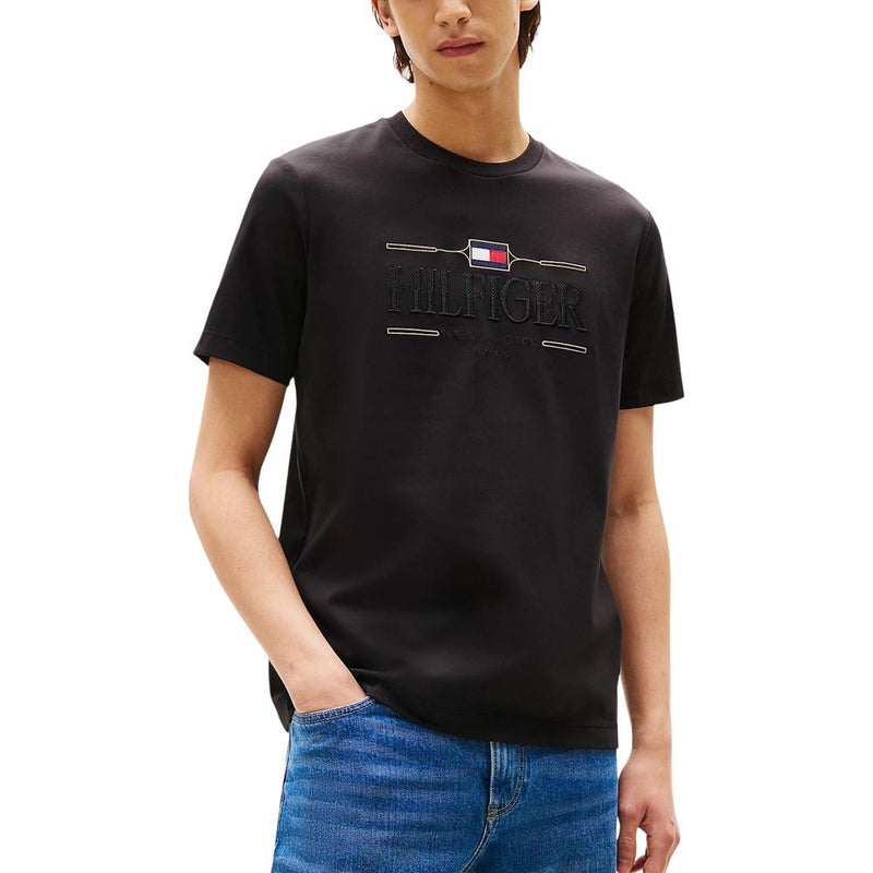 Tommy Hilfiger Black Cotton T-Shirt Tommy Hilfiger