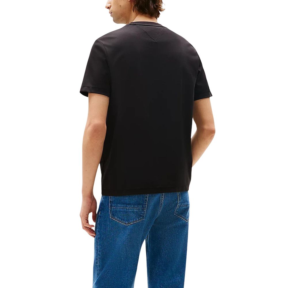 Tommy Hilfiger Black Cotton T-Shirt Tommy Hilfiger