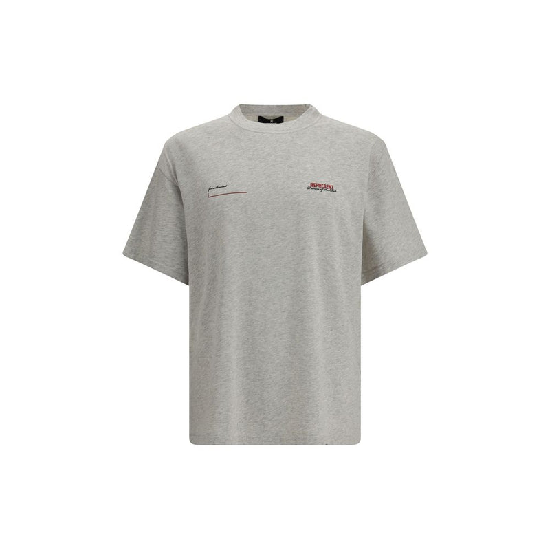 Represent Gray Cotton T-Shirt Represent