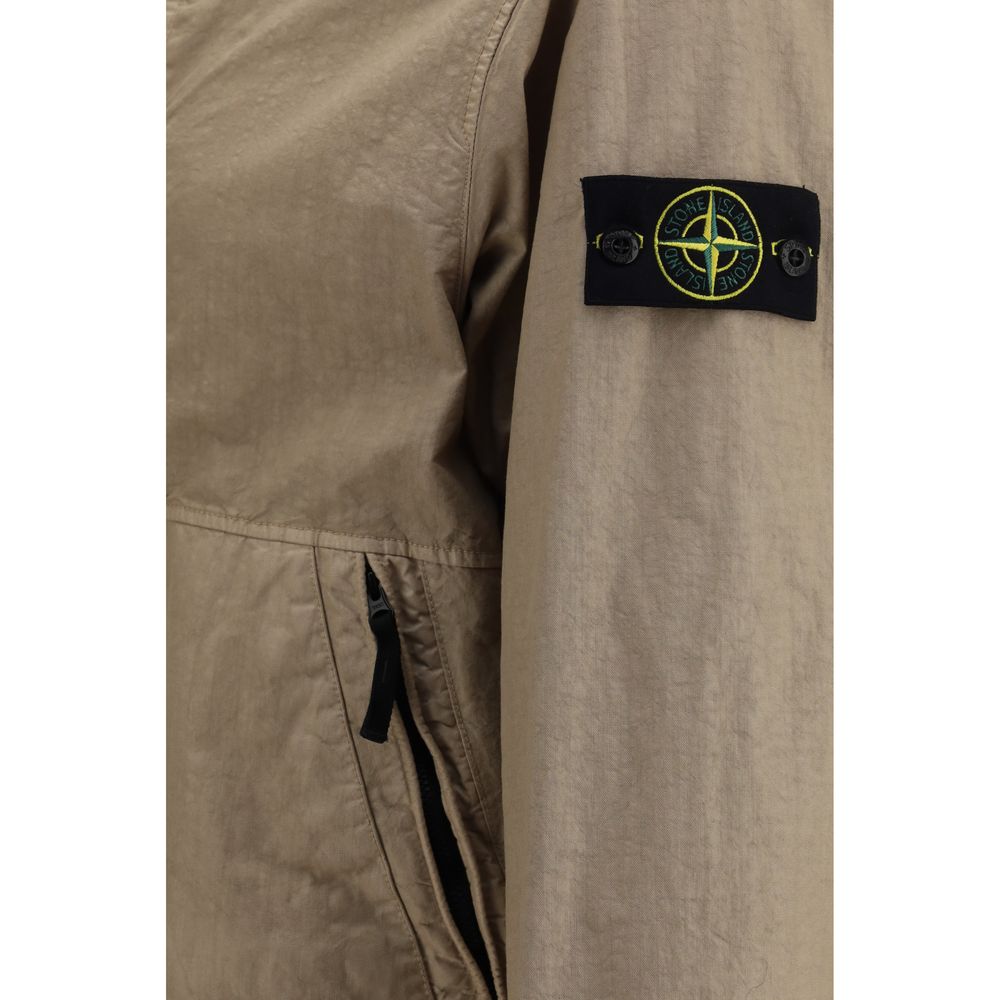 Stone Island Brown Polyamide Shell Jacket Stone Island