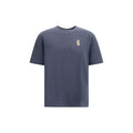 Maison Kitsuné Blue Cotton T-Shirt Maison Kitsuné