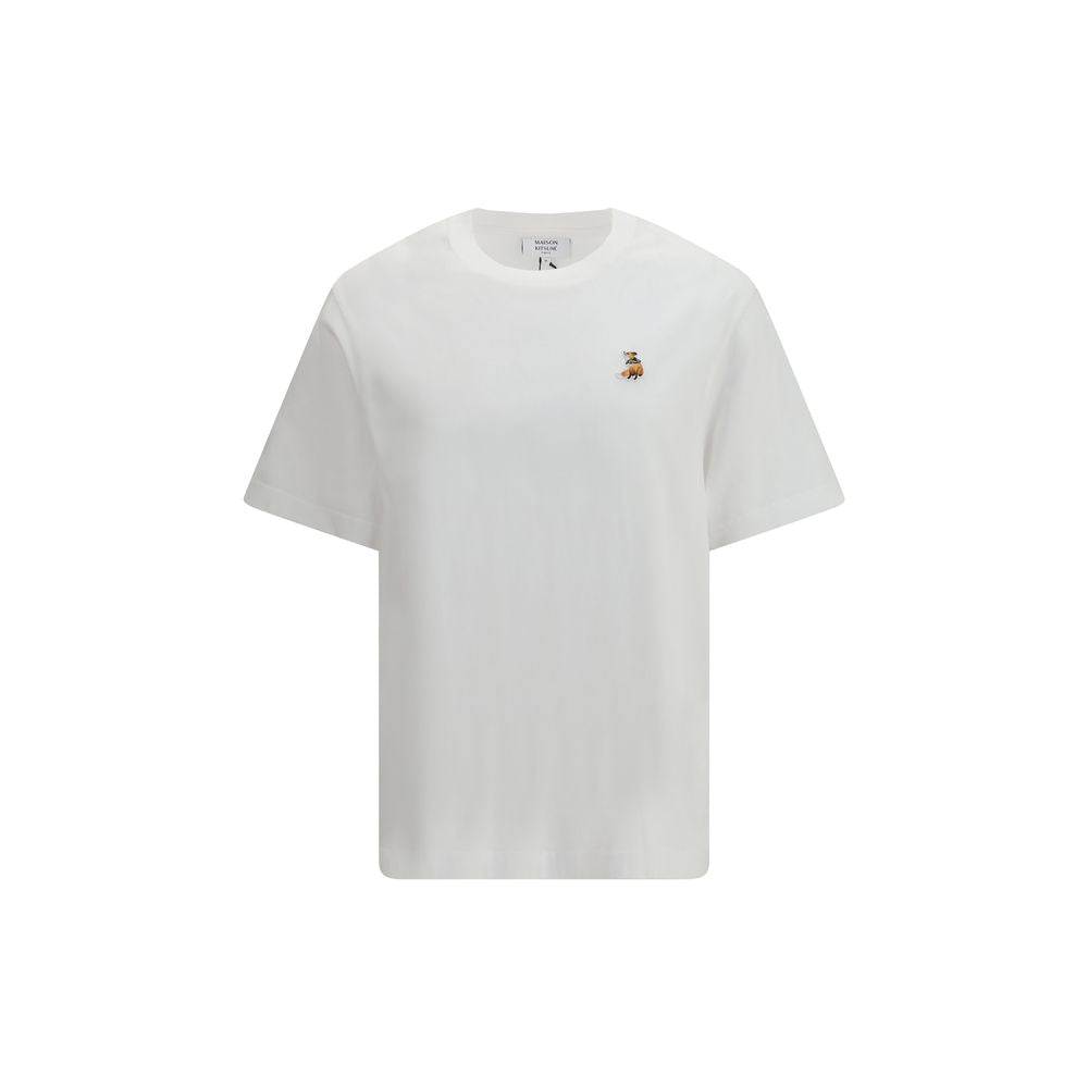 Maison Kitsuné White Cotton T-Shirt Maison Kitsuné
