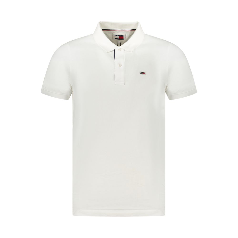 Tommy Hilfiger White Cotton Men's Polo Shirt Tommy Hilfiger