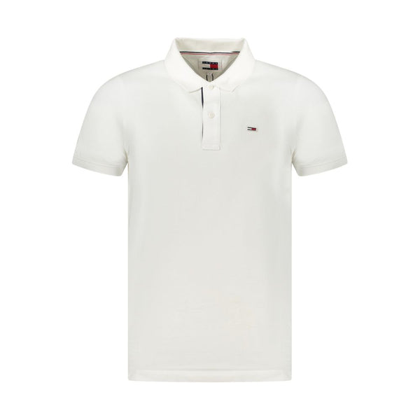 Tommy Hilfiger White Cotton Men's Polo Shirt Tommy Hilfiger