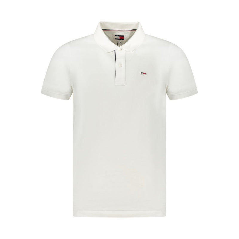 Tommy Hilfiger White Cotton Men's Polo Shirt Tommy Hilfiger