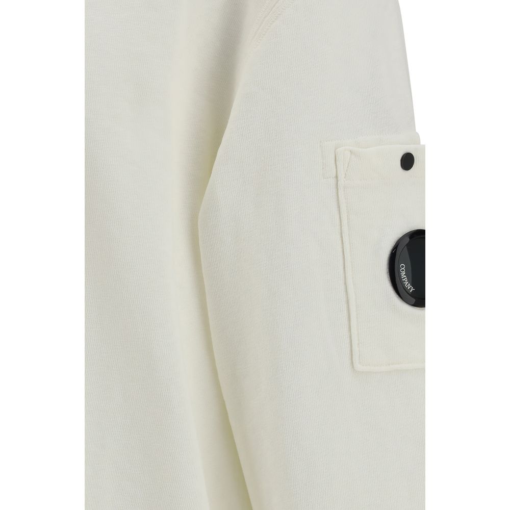 C.P. Company White Cotton Sweatshirt C.P. Company