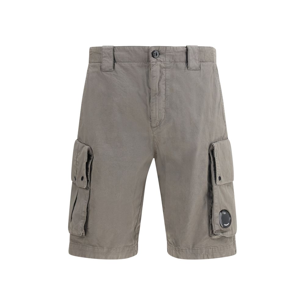 C.P. Company Gray Cotton Bermuda Shorts C.P. Company