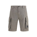 C.P. Company Gray Cotton Bermuda Shorts C.P. Company