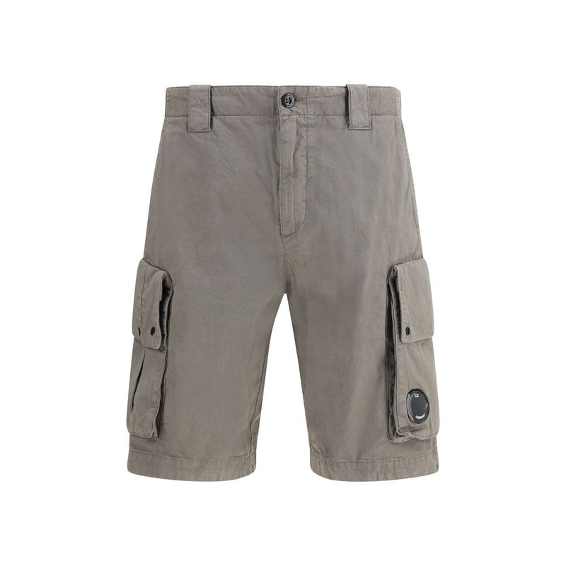 C.P. Company Gray Cotton Bermuda Shorts C.P. Company