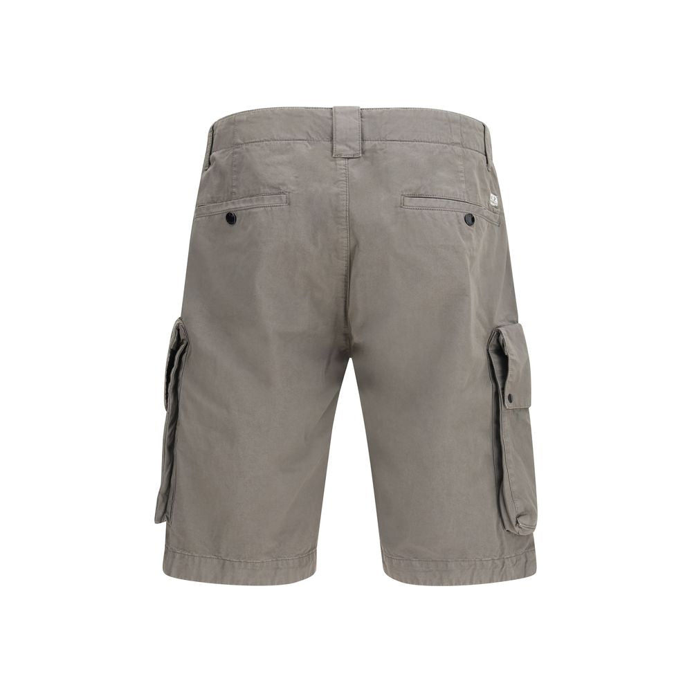 C.P. Company Gray Cotton Bermuda Shorts C.P. Company