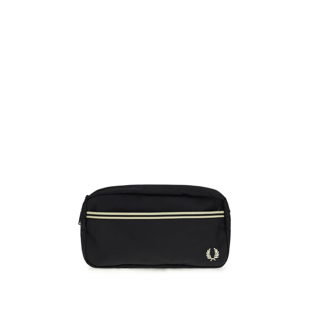 Fred Perry Black Recycled Polyamide Shoulder Bag Fred Perry