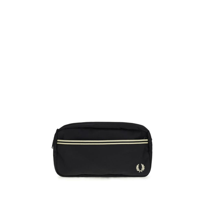 Fred Perry Black Recycled Polyamide Shoulder Bag Fred Perry