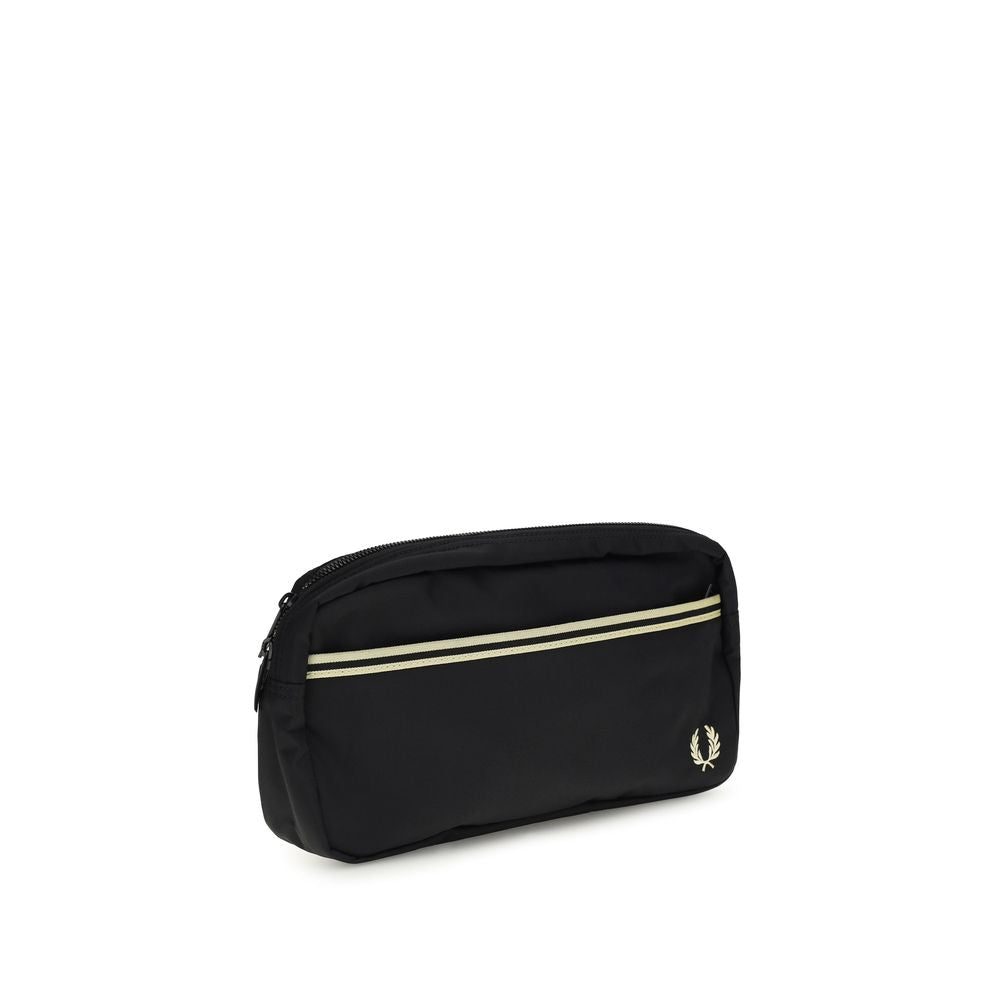 Fred Perry Black Recycled Polyamide Shoulder Bag Fred Perry