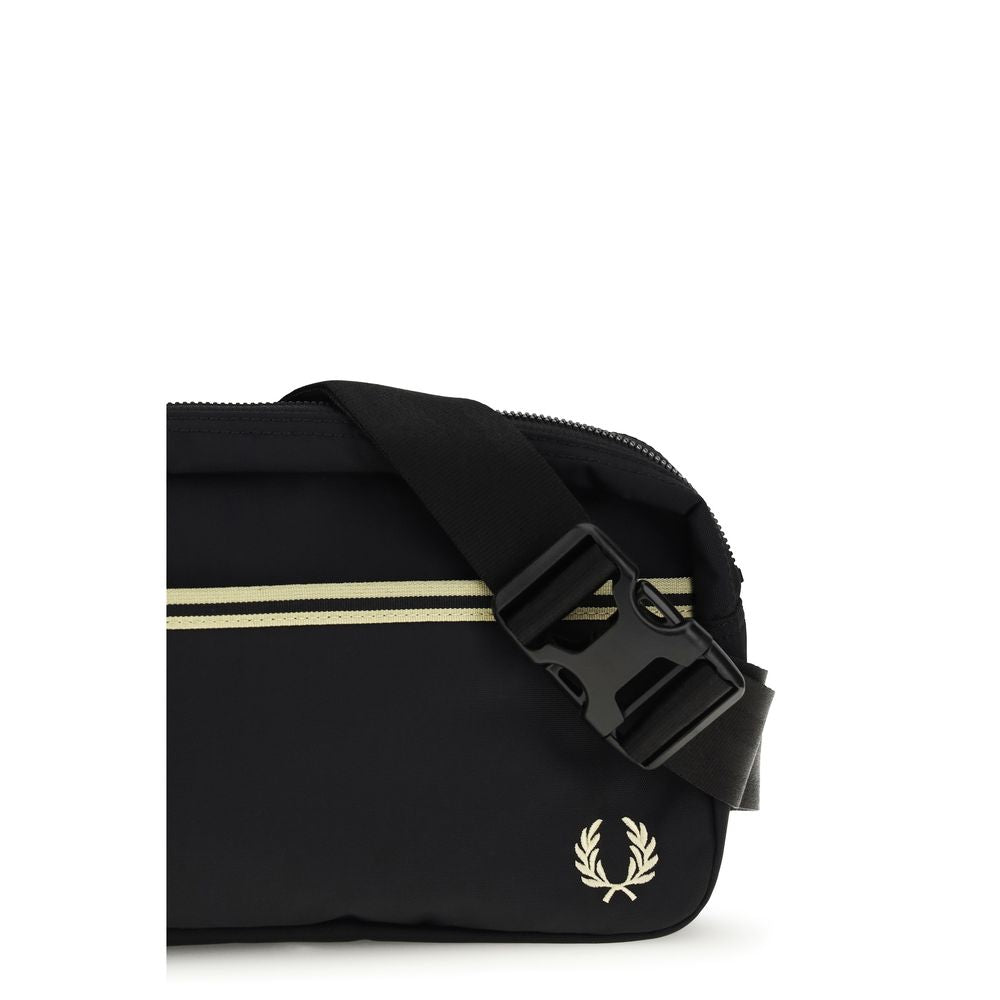 Fred Perry Black Recycled Polyamide Shoulder Bag Fred Perry