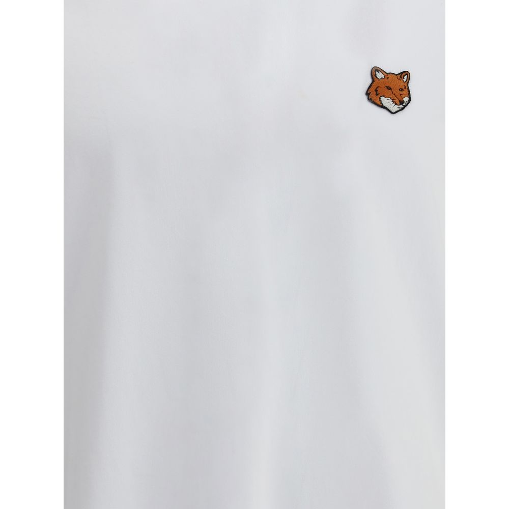 Maison Kitsuné White Cotton T-Shirt Maison Kitsuné