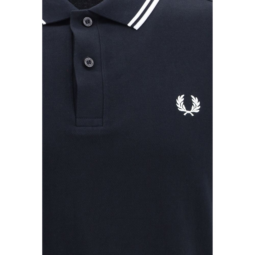 Fred Perry Blue Cotton Polo Shirt Fred Perry