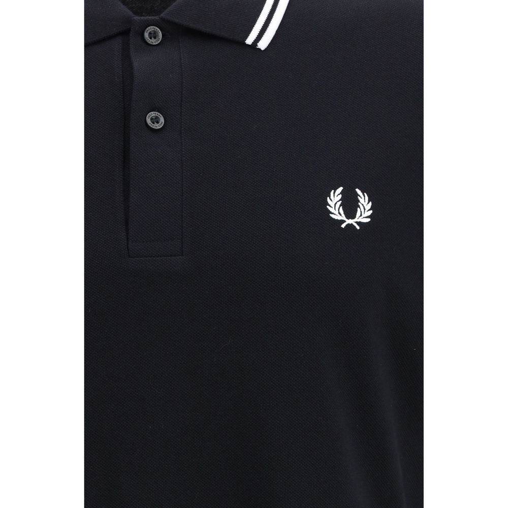 Fred Perry Black Cotton Polo Shirt Fred Perry