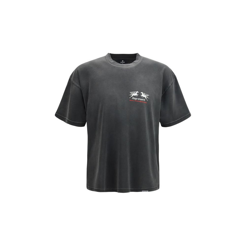 Represent Gray Cotton T-Shirt Represent
