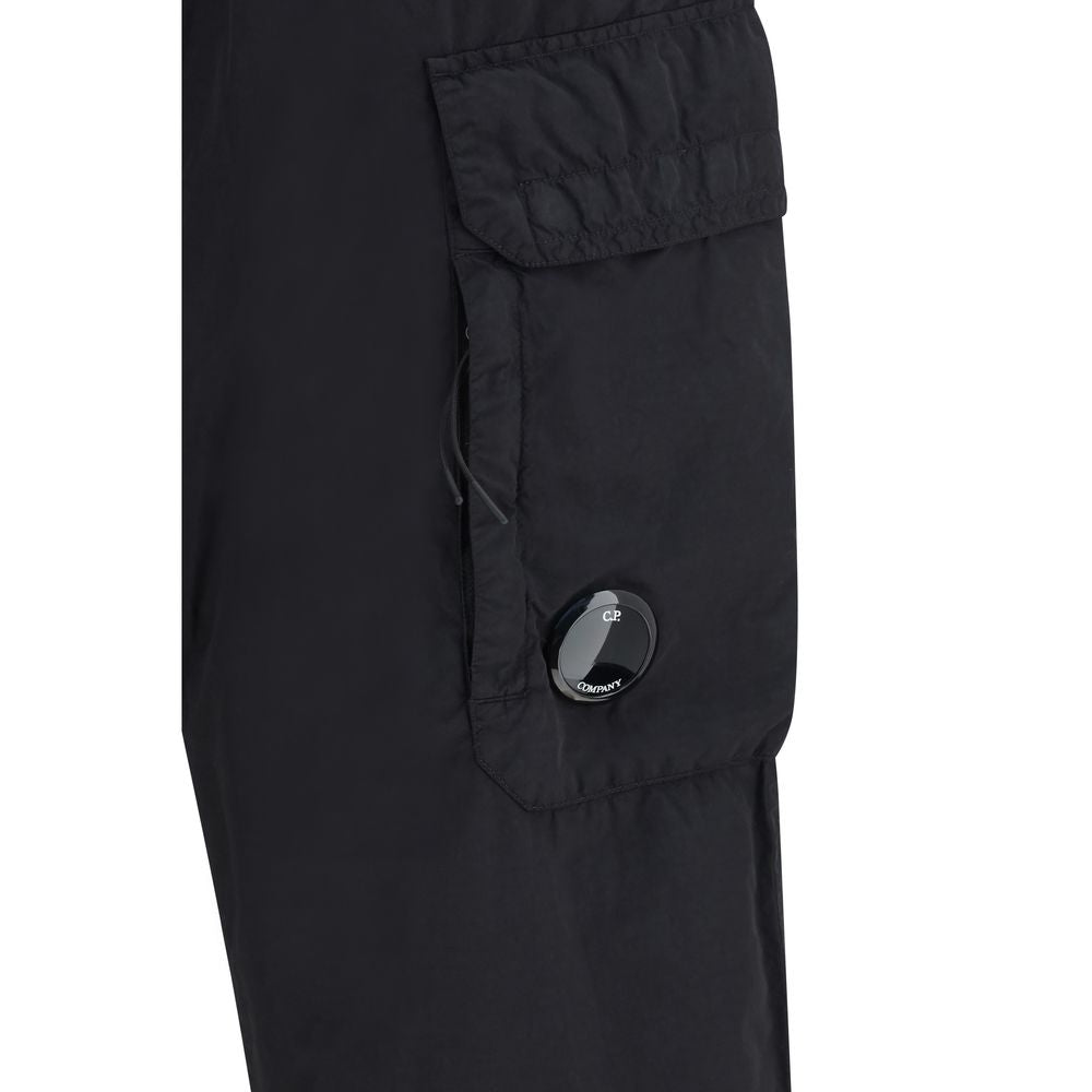 C.P. Company Black Polyamide Cargo Pants C.P. Company