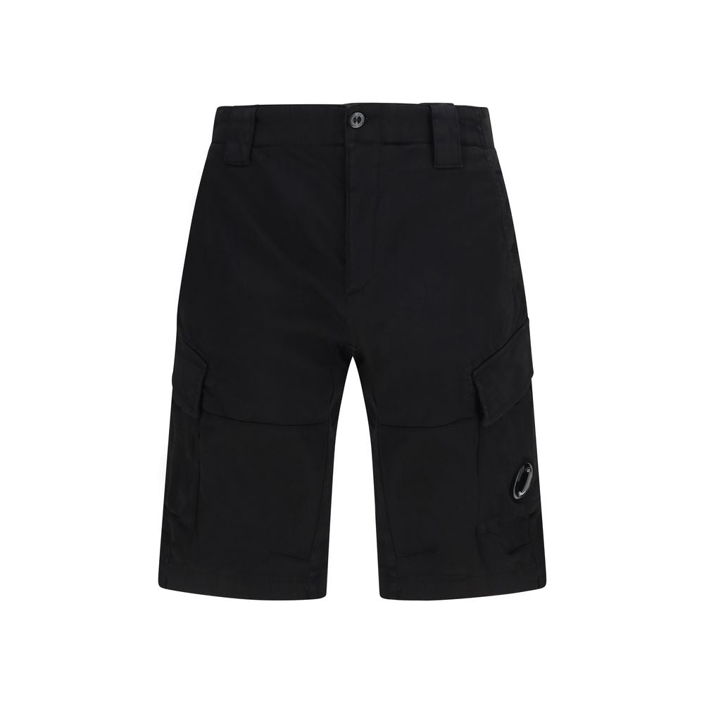 C.P. Company Black Cotton Bermuda Shorts C.P. Company