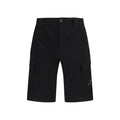 C.P. Company Black Cotton Bermuda Shorts C.P. Company