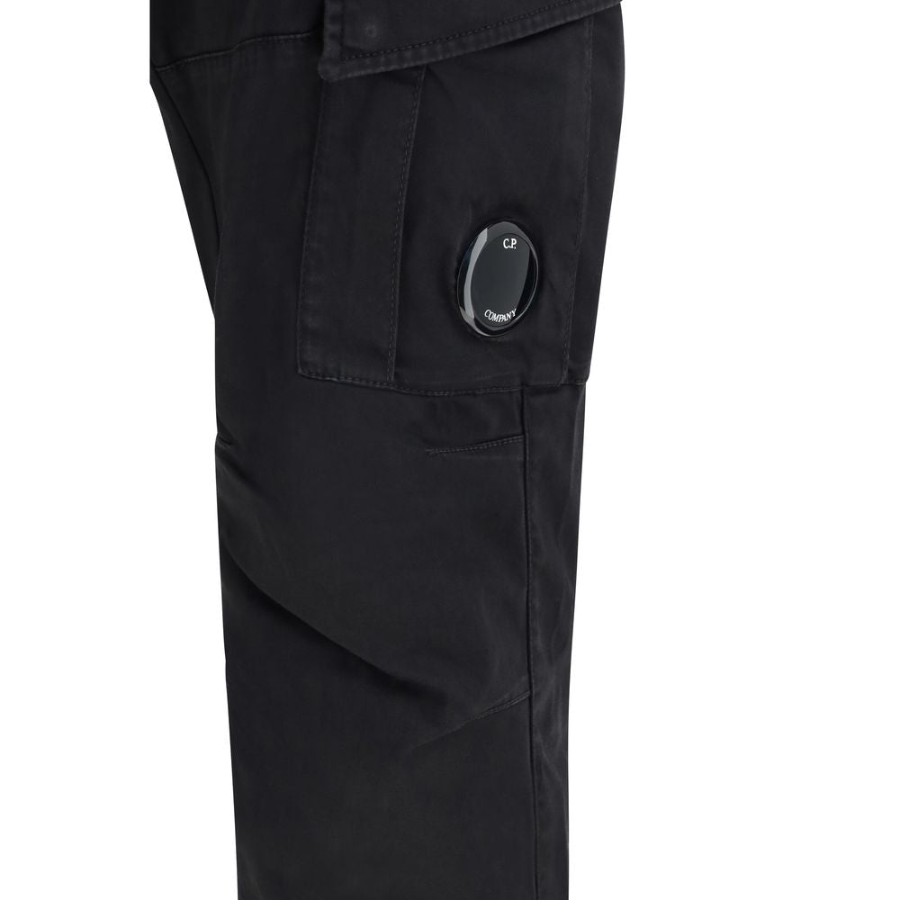 C.P. Company Black Cotton Cargo Pants C.P. Company