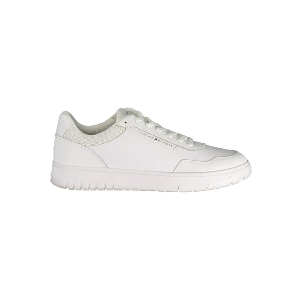 Tommy Hilfiger White Polyurethane Men Sneaker Tommy Hilfiger