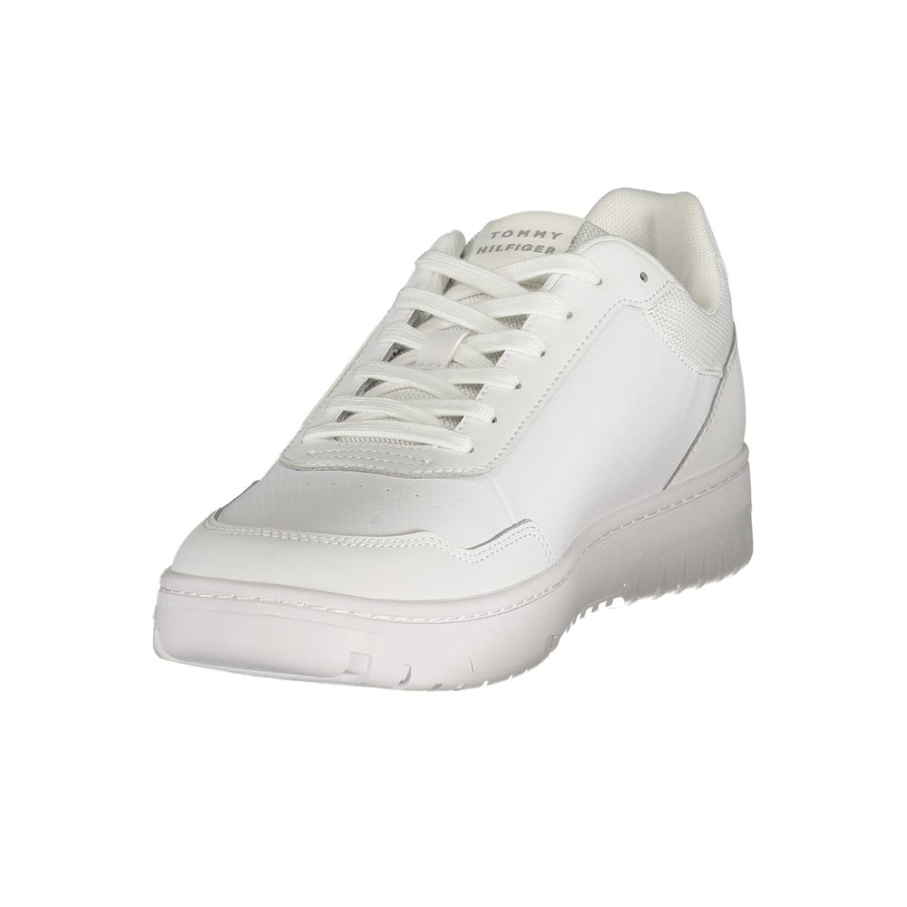 Tommy Hilfiger White Polyurethane Men Sneaker Tommy Hilfiger