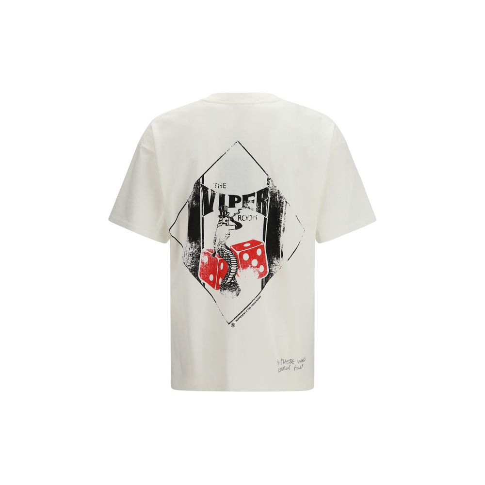 Represent White Cotton T-Shirt Represent