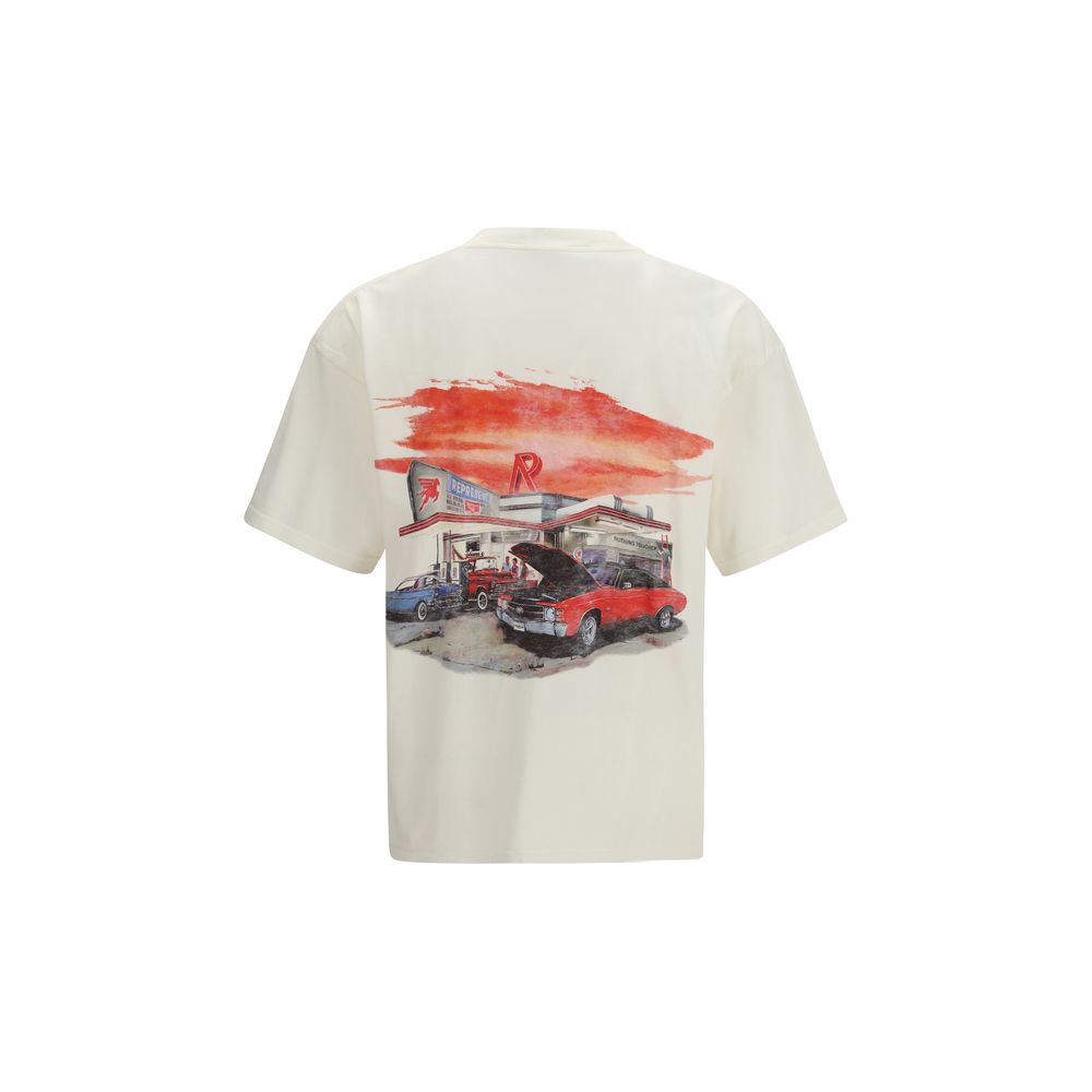 Represent White Cotton T-Shirt Represent