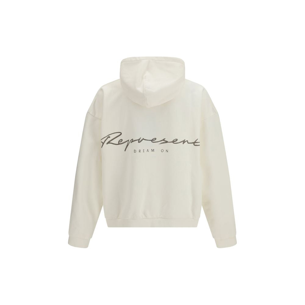 Represent White Cotton Sweatshirt Represent
