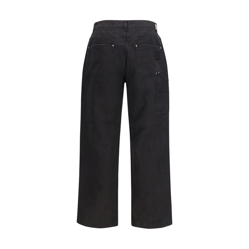Represent Black Cotton Casual Pants Represent