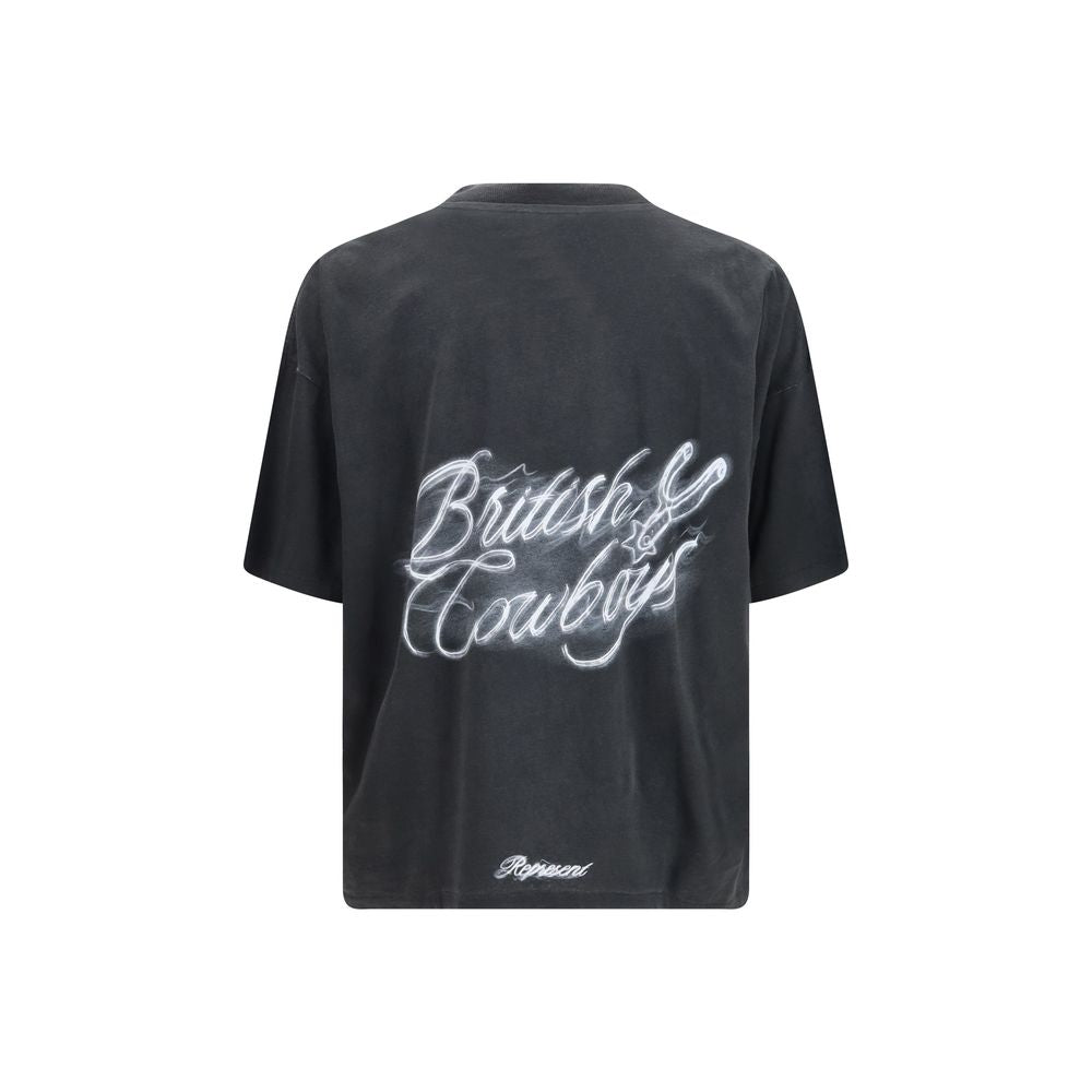 Represent Black Cotton T-Shirt Represent