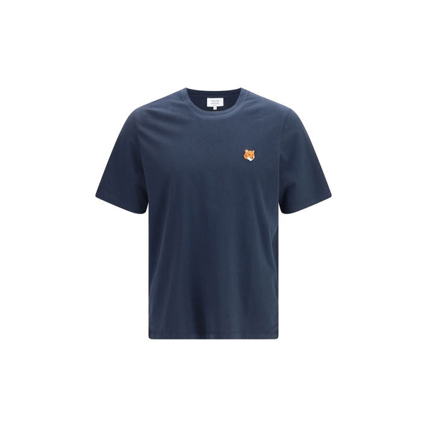 Maison Kitsuné Blue Cotton T-Shirt Maison Kitsuné