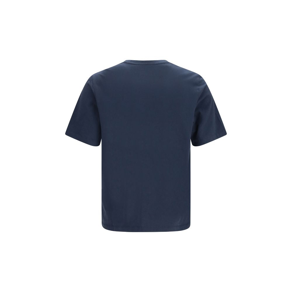 Maison Kitsuné Blue Cotton T-Shirt Maison Kitsuné
