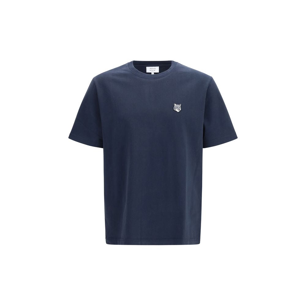 Maison Kitsuné Blue Cotton T-Shirt Maison Kitsuné