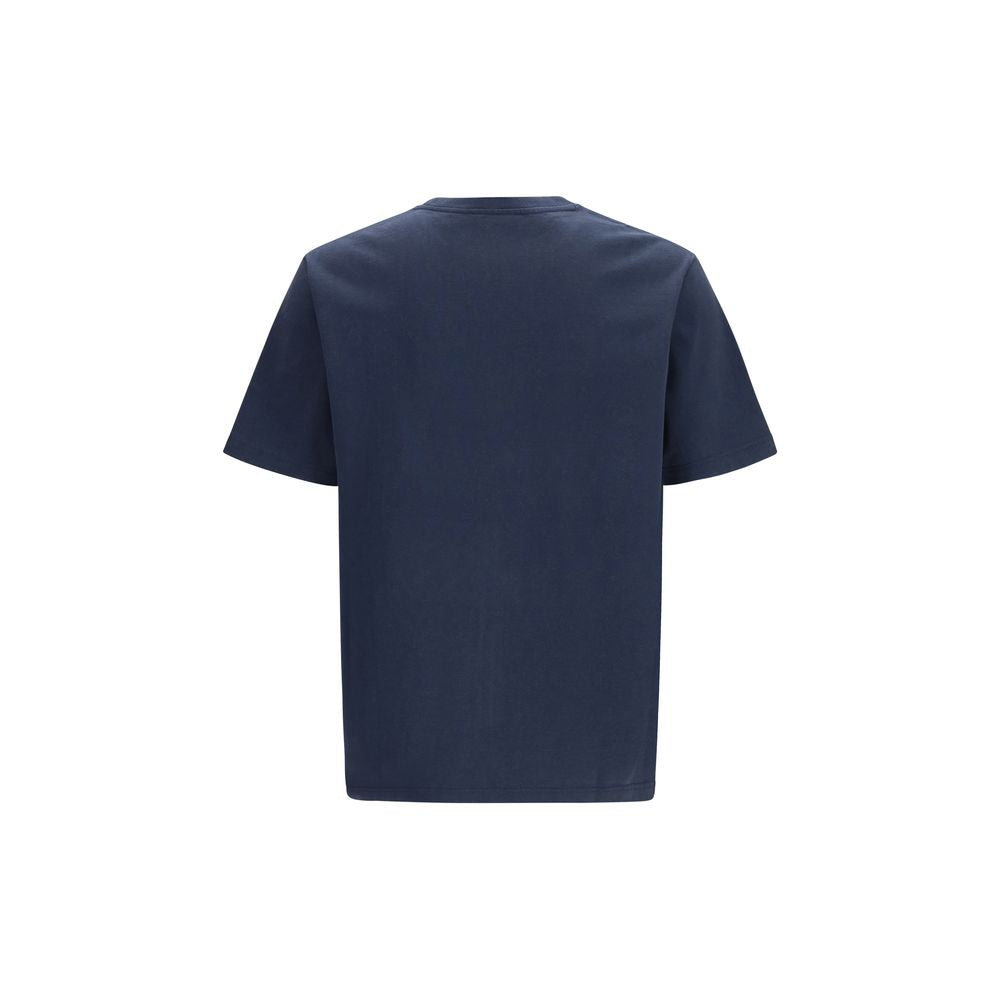 Maison Kitsuné Blue Cotton T-Shirt Maison Kitsuné