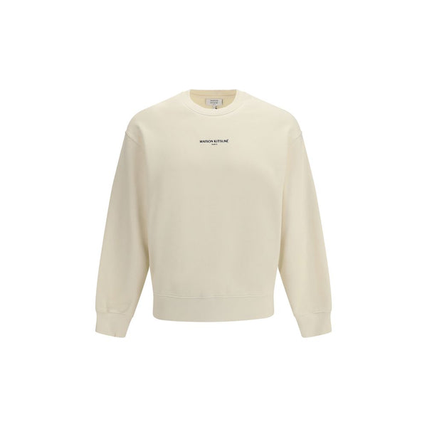 Maison Kitsuné Beige Cotton Sweatshirt Maison Kitsuné