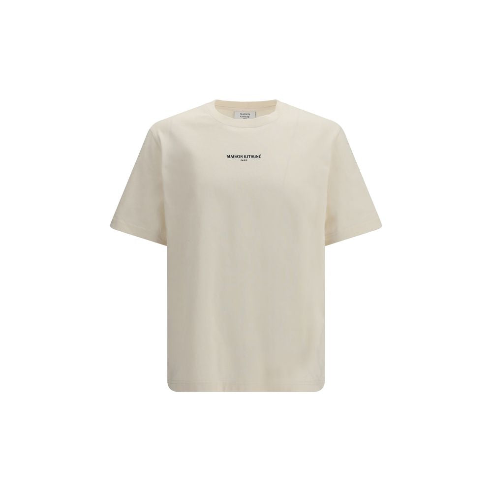 Maison Kitsuné Beige Cotton T-Shirt Maison Kitsuné