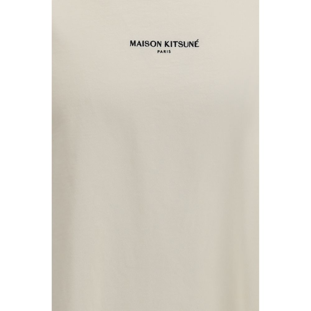 Maison Kitsuné Beige Cotton T-Shirt Maison Kitsuné