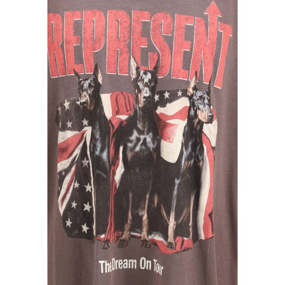 Represent Black Cotton T-Shirt Represent