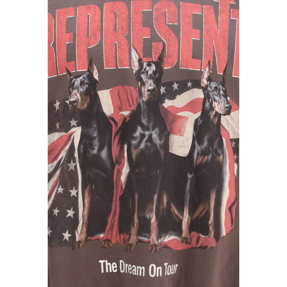Represent Brown Cotton Sweatshirt Represent