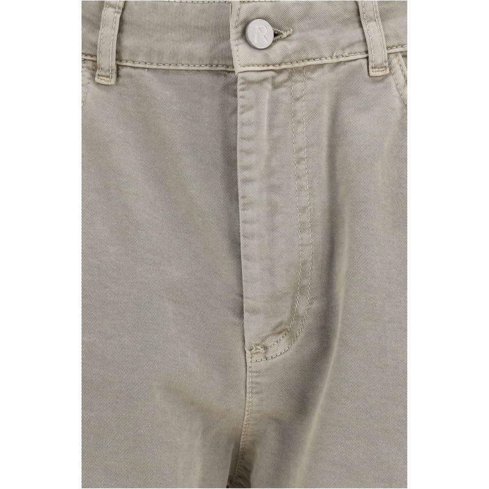 Represent Beige Cotton Bermuda Shorts Represent